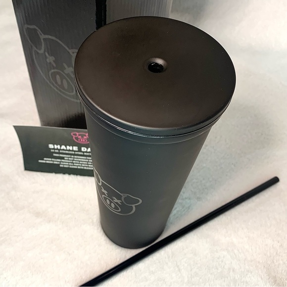 Shane Dawson Matte Black Pig Tumbler Stainless Steel New - Picture 3 of 14